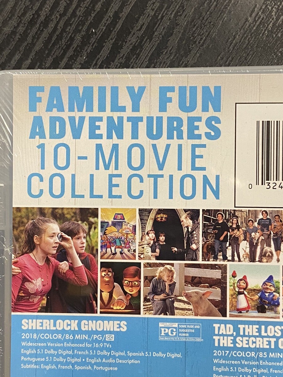 FAMILY FUN ADVENTURES - 10 Movie Collection DVD **SEALED** with