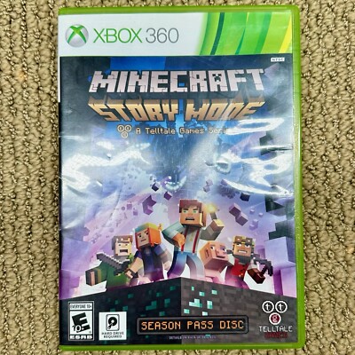 Minecraft: Story Mode Season Pass Xbox 360 PREOWNED COMPLETE CIB TESTED