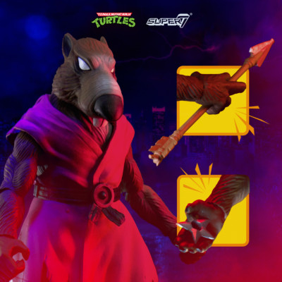 Super7 TMNT Splinter Ultimates Figur 7'' Teenage Mutant Ninja Turtles Wave 1