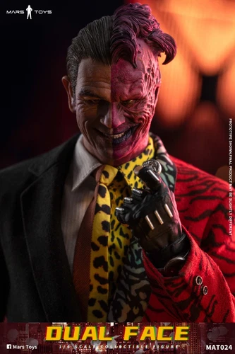 Pre-order Mars Toys MAT024 1/6 Bat Man Forever Dual Face Male Action Figure - Picture 17 of 18