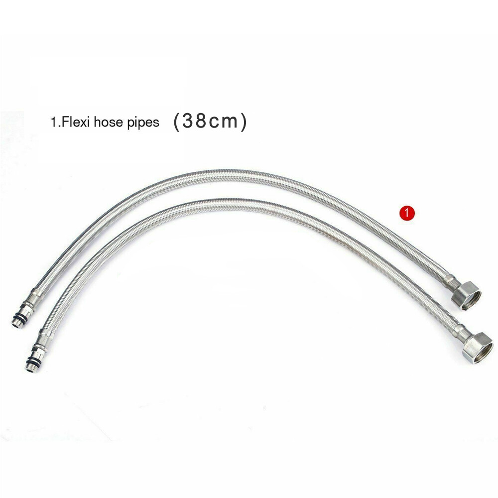 Kitchen Sink Mixer Single / Dual Lever Tap Swivel Spout Modern Chrome