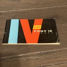 Kodak Pony IV Instruction Manual
