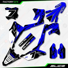 Blue Slice Graphics Kit fits 21-24 Kawasaki KXF250 KXF 250 Decals Sticker KX250F