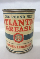 VINTAGE ADVERTISING  ATLANTIC  1 LB GREASE AUTO OIL PETROLIANA 809-X