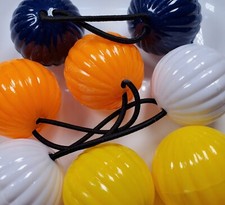 orange knockers braid Scrunchie jumbo beads hair tie girl Ball Ponytail Holder