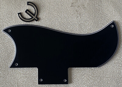 Custom For Gibson SG 61 Reissue Style &  E  Logo Guitar Pickguard 4-Ply Black