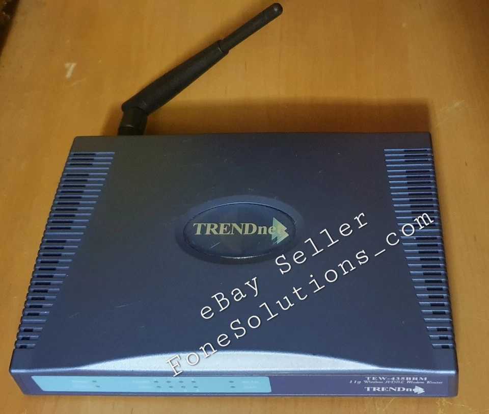 Wireless WiFi Modem Trend Net TEW-435BRM ADSL 11g Router 79010HS Wired Ethernet - Image 2 of 4