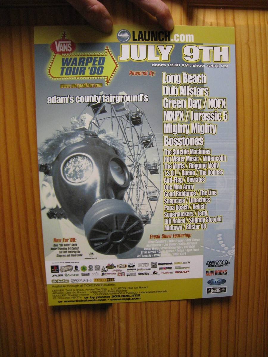 Green Day Long Beach Dub Allstars NOFX Poster Concert 2000 The | eBay