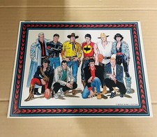 DYLAN DOG TEX ZAGOR E ALTRI PERSONAGGI SU STAMPA SU CARTONCINO ANNI 90