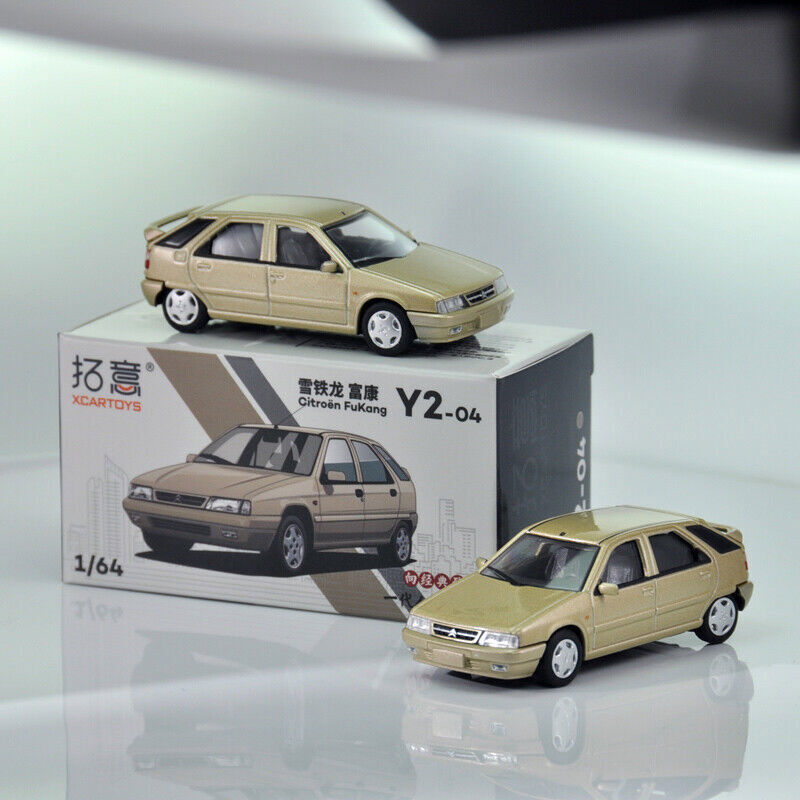 XCarToys 1:64 Citroen Fukang champagne gold Diecast Model Car in