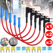 15PCS 12V 15Amp Car Add-a-circuit Fuse TAP Adapter Kit Mini Blade Fuse ATM APM