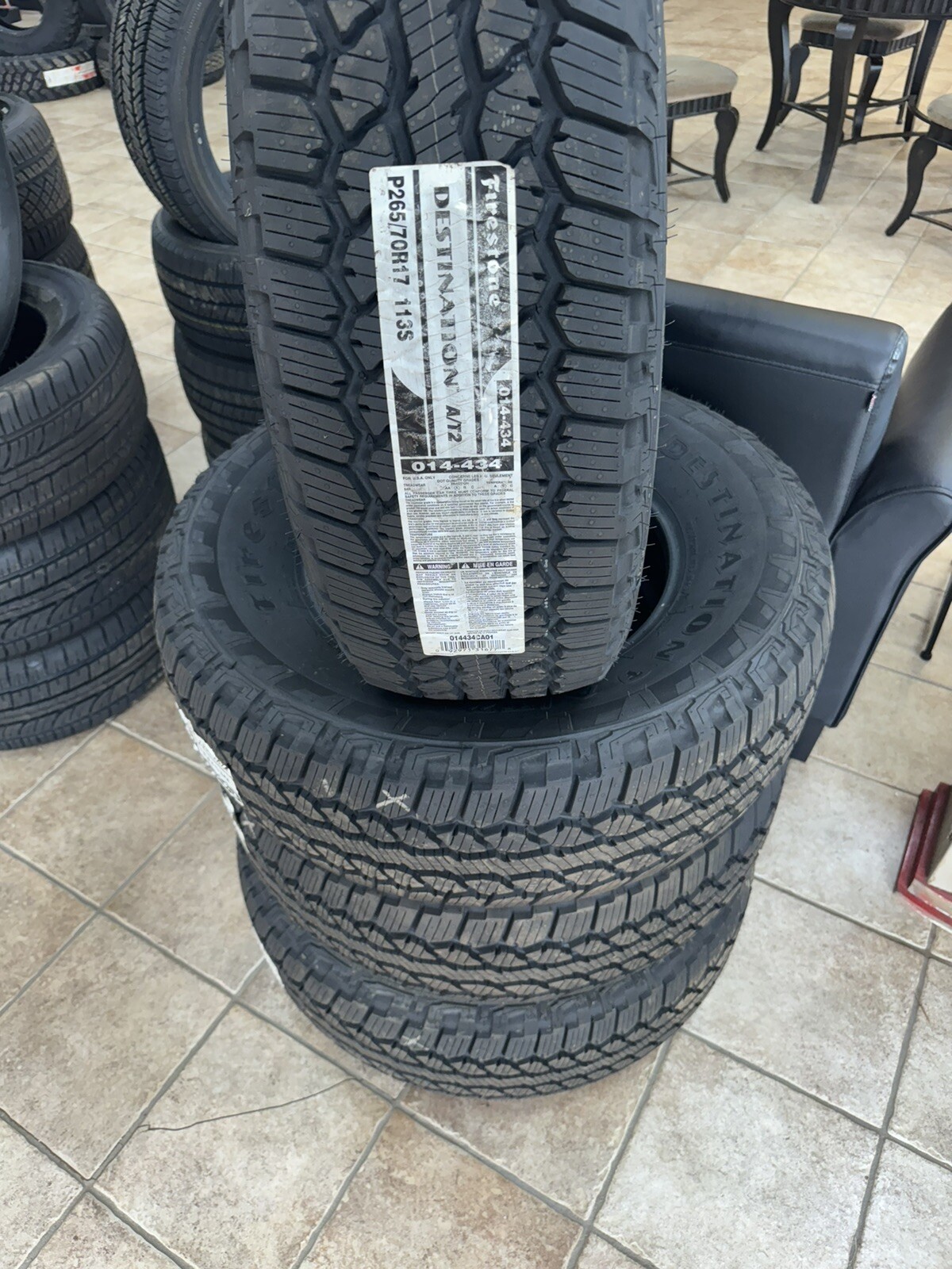 New Firestone Destination AT/2 OWL 265/70R17 113S Tires, Ships Same Day ...