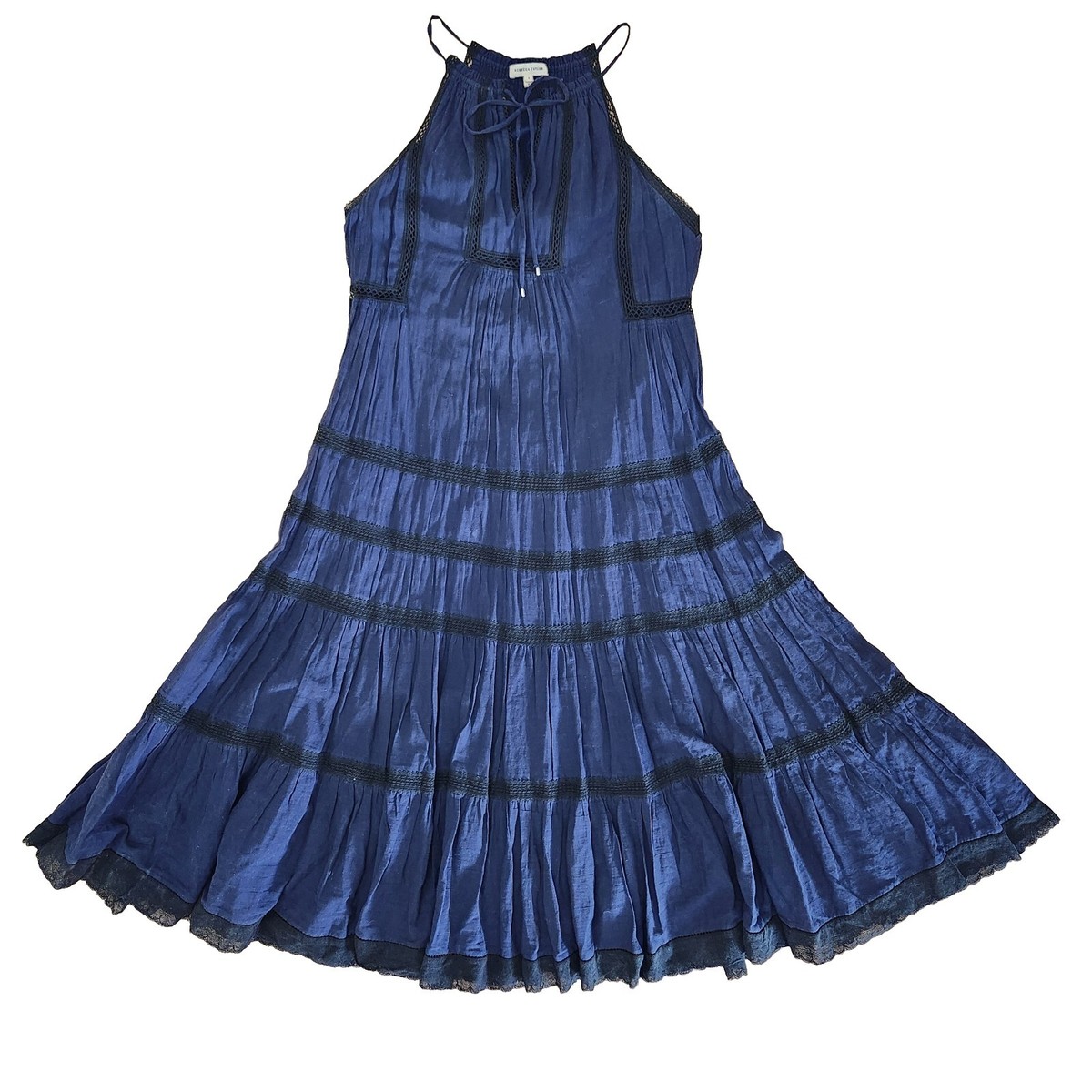 green emerald velvet dress Navy Tied One Shoulder Cut-Out Flowy Gown main image 1