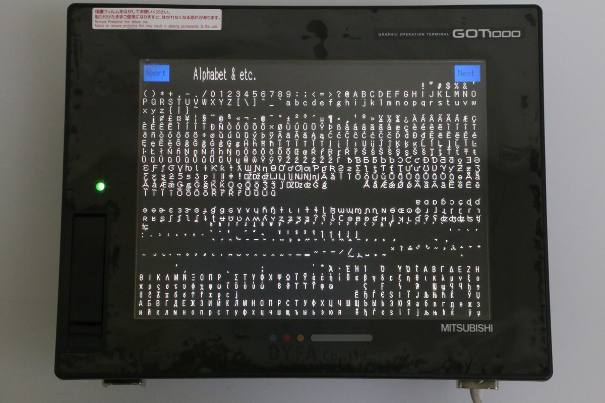 MITSUBISHI Used GOT1000,GT1665M-VTBA,GT15-75QBUSL GRAPGIC SCR-I