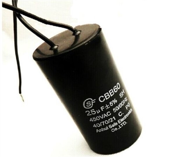 450V 25Uf Appliance Motor Start Run Capacitor CBB60 50/60HZ Wire - Foto 9