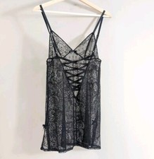 Size S Lace Lingerie Slip With Faux Corset Back Victoria's Secret