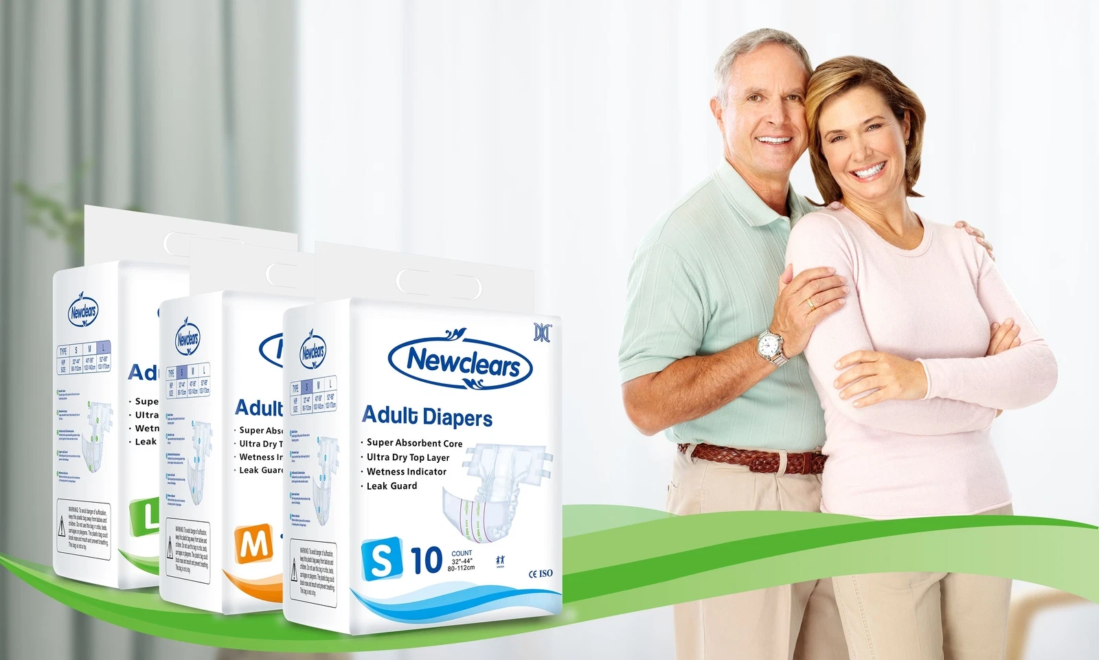 Aimisin Adult Diapers with Tabs for Men Women Incontinent Diapers 20/40/60/80
Opens in a new window 