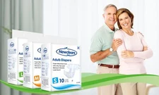 Aimisin Adult Diapers with Tabs for Men Women Incontinent Diapers 20/40/60/80
