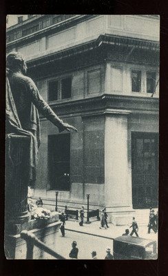 New York-Wall Street-entrance to banking house of J. P. Morgan