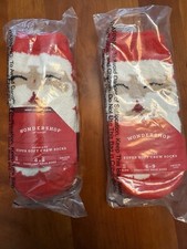 Wondershop Santa toddler Cozy Crew Socks two 2-packs NWT Holiday Total of 4 pair