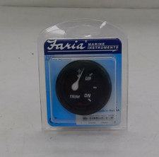 FARIA TRIM GAUGE GP7422A BLACK FACE & BEZEL MARINE BOAT