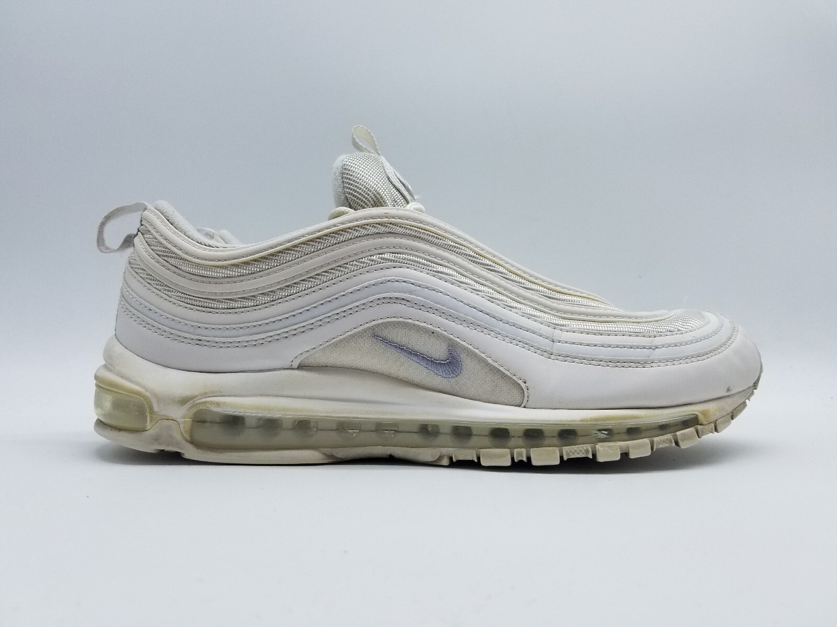 Airmax 97 Triple White Wolf Gray Sneakers,Size 12 Men’s,Comfort,Atletic Shoes ONLINE NOW ❗️ Nike Air Max 97 ▫️WHITE/WOLF GREY-BLACK  main image 4