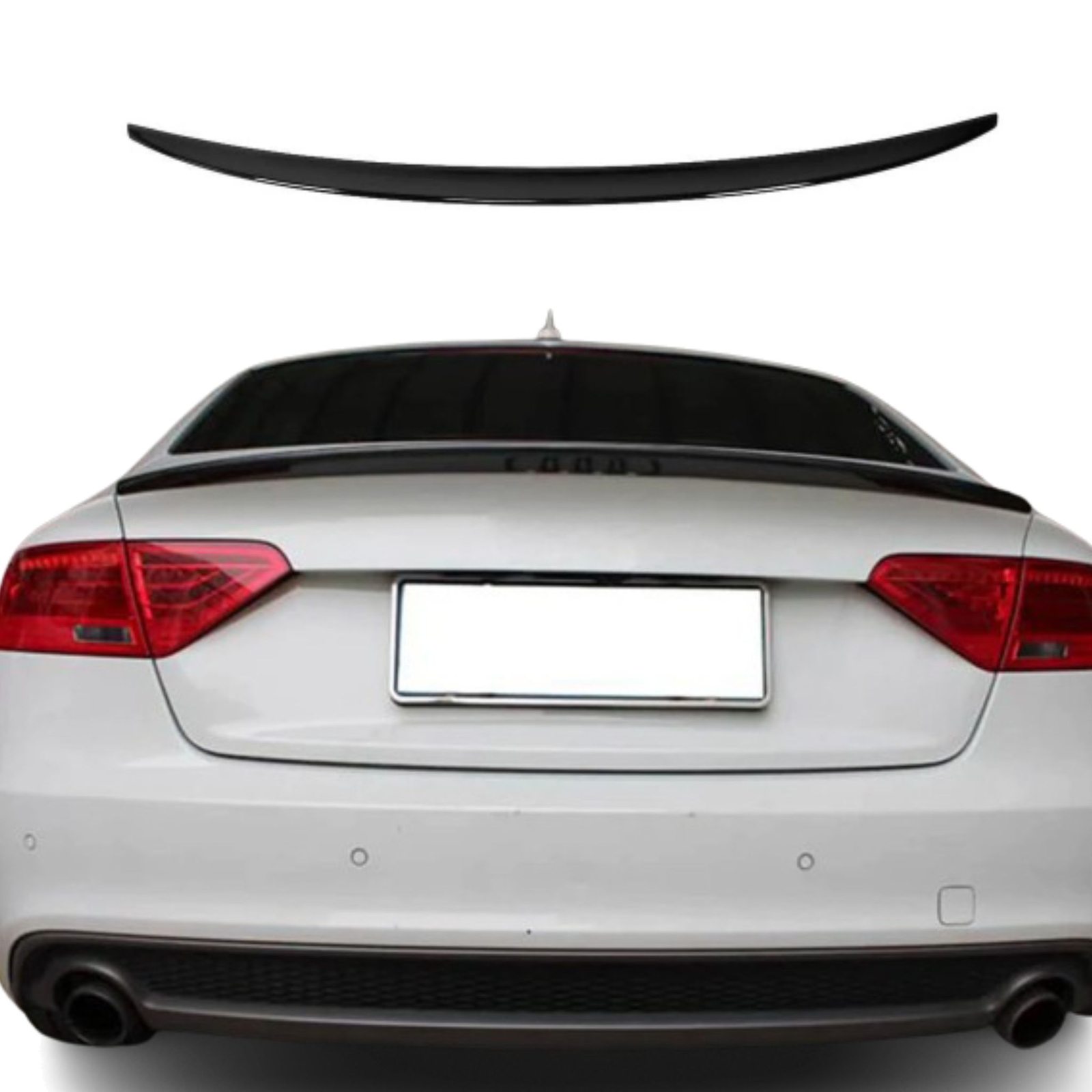 Rear Spoiler for Audi A5 8T Sportback,Lip Spoiler,Black Gloss,with Certificate