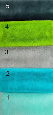 1cm weicher Kunstfellstoff zum Basteln und Miniatur Teddybärenherstellung. Grün (E).