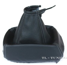 Schaltsack Schaltmanschette FADEN GRAU passend für VECTRA A Bj. 1988 -1995 Leder