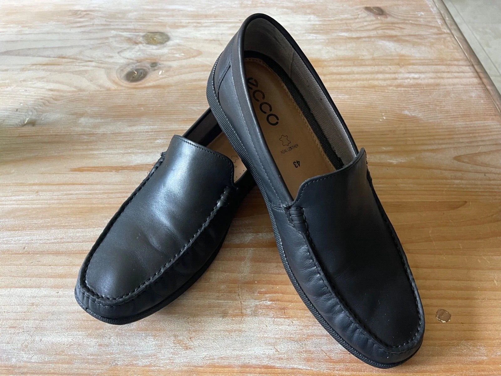 ECCO Classic Moc Moc Slip on Stile Guida UOMO TAGLIA 43 EUR 9 $120
