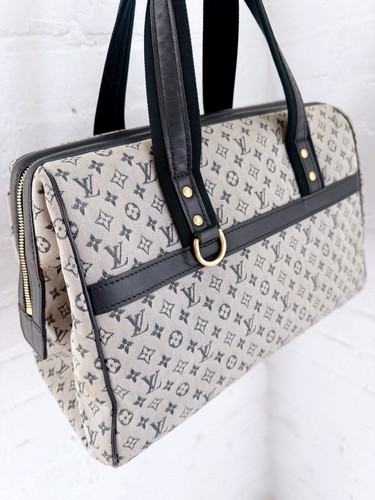 Louis Vuitton Josephine gray/blue monogram tote bag