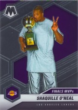 Shaquille O'Neal 2020-21 Mosaic Basketball Finals MVPs Chrome Card #300 Lakers