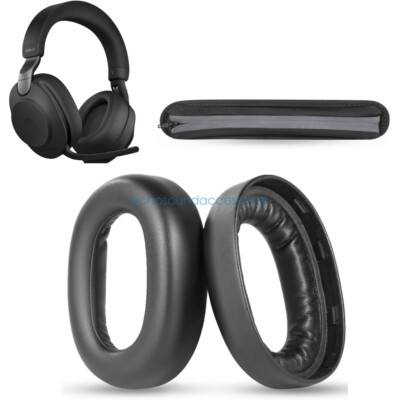 Replacement Ear Pads Headband Cover for Jabra Evolve2 85