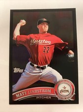 Matt Lindstrom 2011 Topps Baseball #222 Houston Astros 🔥 WAL-MART ALL Black 🔥
