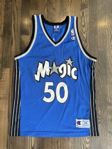 RARE Vintage MIKE MILLER #50 Orlando Magic Champion Jersey Size 44 Large L
