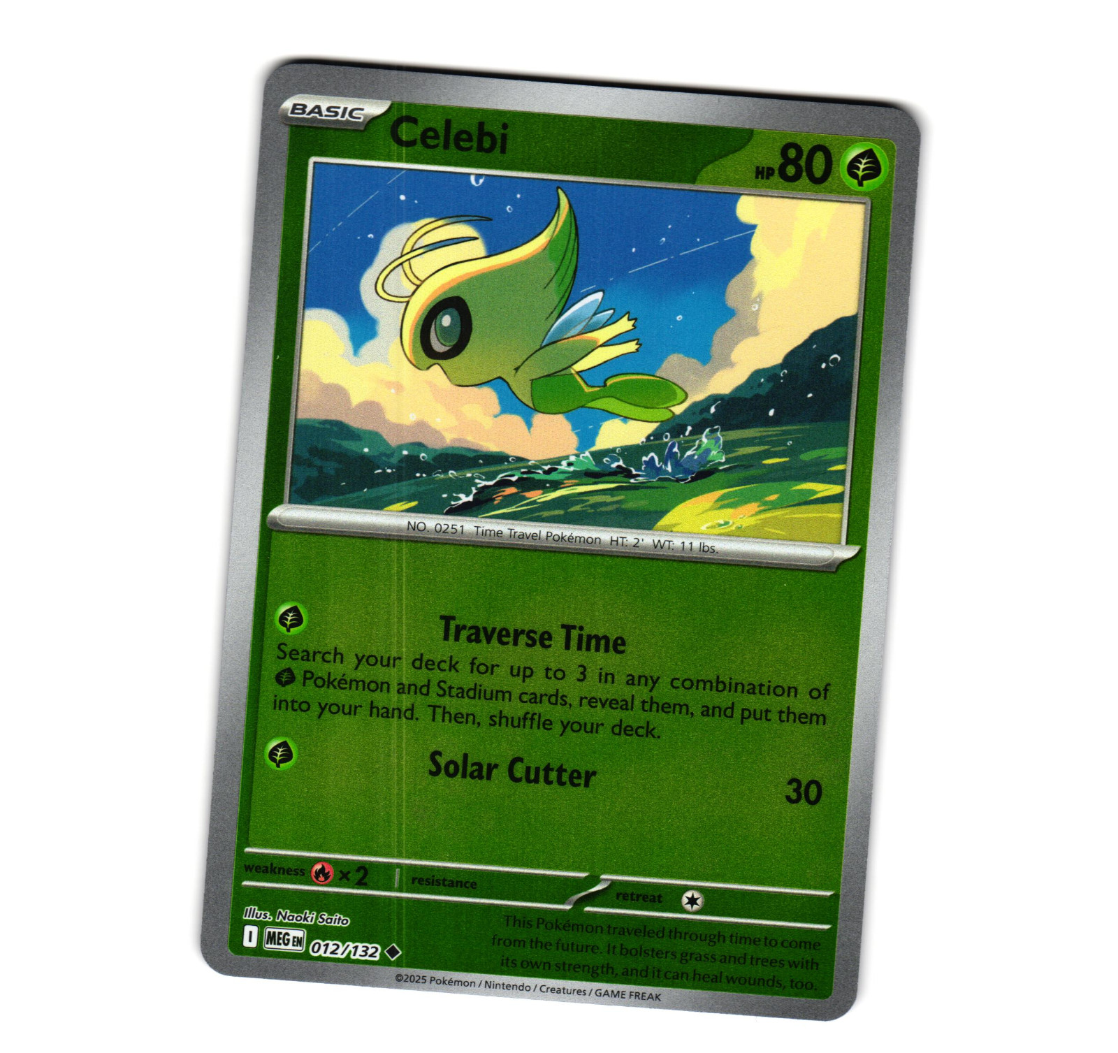 Pokemon Celebi 012/132 ME01 Mega Evolution Reverse Holo [NM]