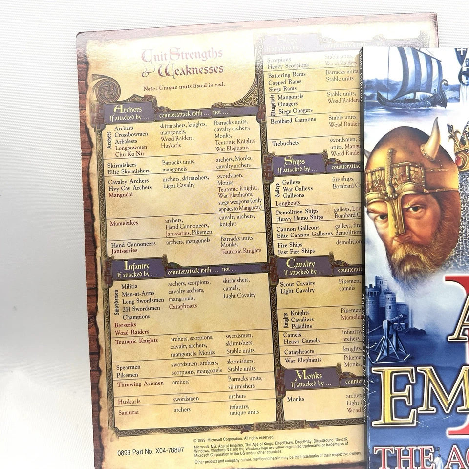 Age of Empires 2: The Age of Kings PC Game Disc PC Games And Manual - Image 3 of 4