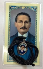 MEDALLA AL DR JOSE GREGORIO HERNANDEZ,MEDAL, FAVORS,HOLY CARD ESTAMPA.