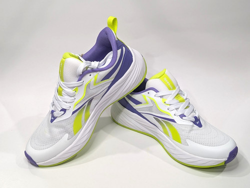 Reebok Verse White/Dark Purple/Yellow Women's Running Shoes - Size 7.5 NWB