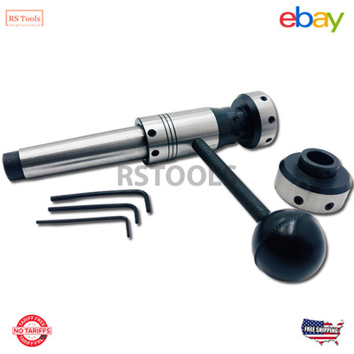 New Lathe Tailstock Floating Type Die Holder Set 2MT Shank Size MT2  RSTOOLS