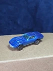 Hot Wheels Redline Custom Corvette 1967 Blue Gray Int. Made In Hong Kong
