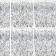 10 PCS Silver Streamers Foil Fringe Backdrop Curtains for Party Photo Booth