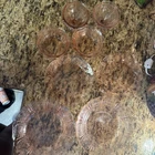 LOT 8 Pink Depression Glass Cherry Blossom JEANNETTE Bowls Footed Tumblers +