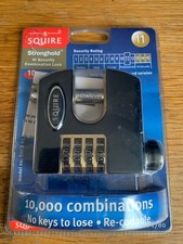 Squire SHCB65 High Security Recodable 65mm Block Combination Padlock - 4 wheel