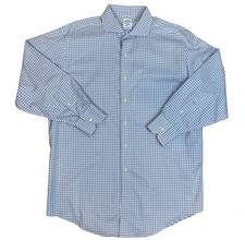 Brooks Brothers Non Iron Dress Shirt Size 16-1/2 - 32 Supima Cotton Button Down