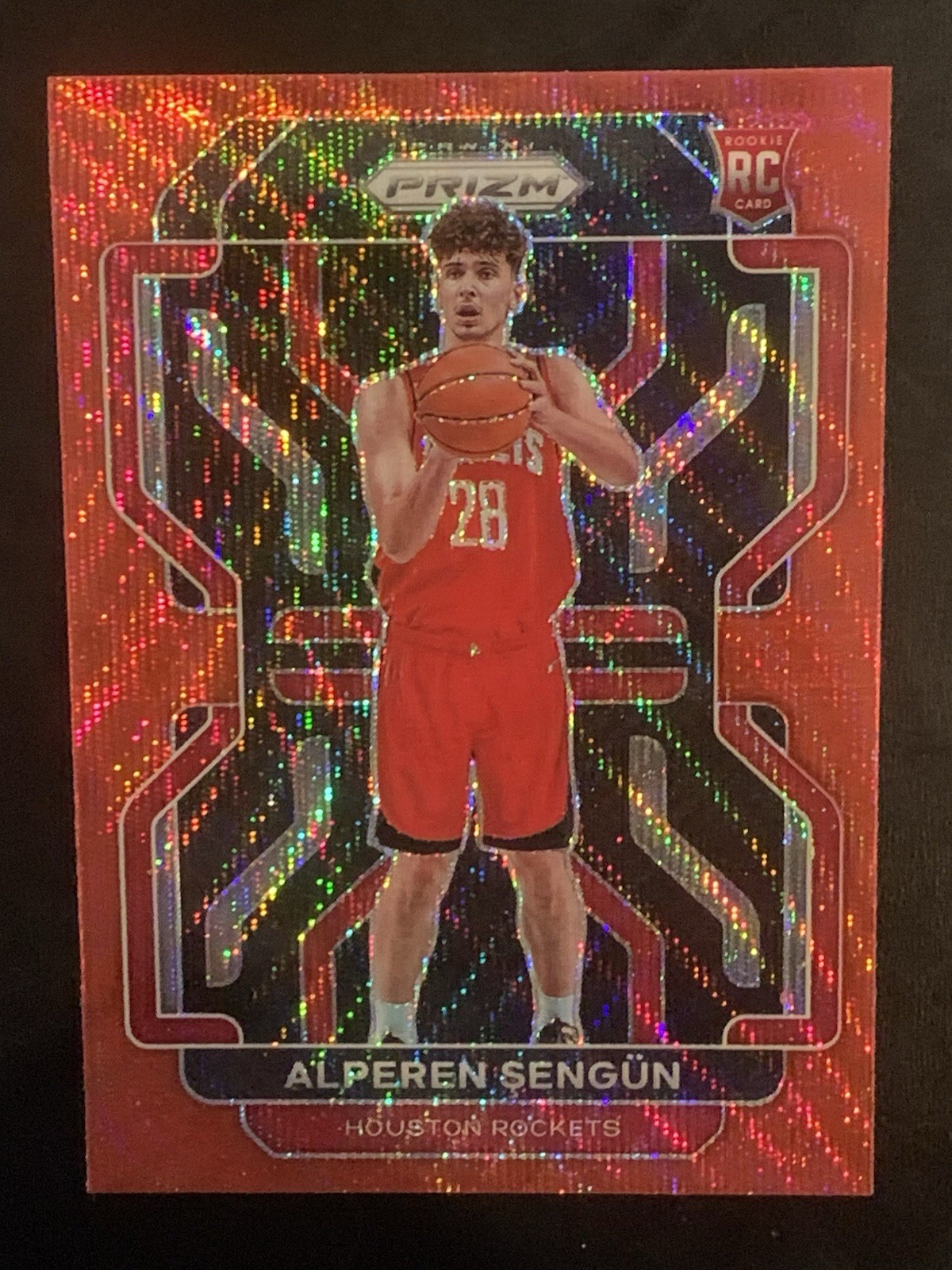 2021-22 Panini Prizm - Alperen Sengun #318 Ruby Wave Prizm (RC)