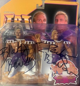 WWE past WWF wrestling Beverly brothers Autographed action dolls.