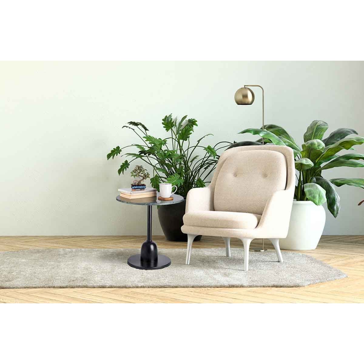 Petite table marbre vert Gordon 48cm pour valoriser un petit espace - 4