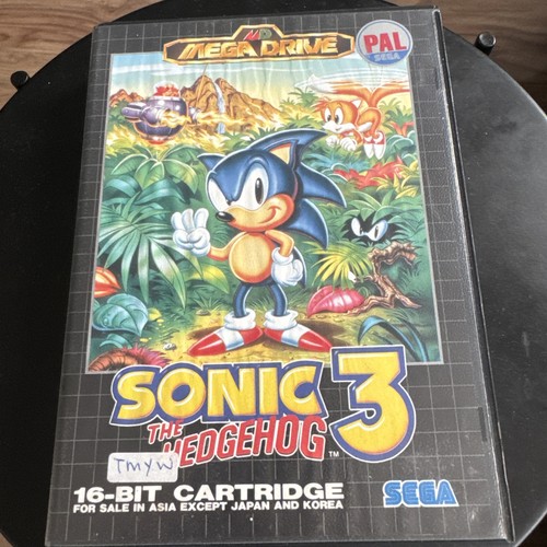 Sonic the Hedgehog 3 Sega Mega Drive Cartridge RARE Pal Asian Version ...