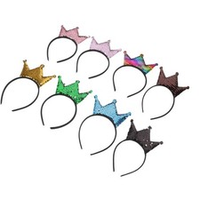 Colorful Reusable Sequin Princess Headbands for Girls Festival Celebration